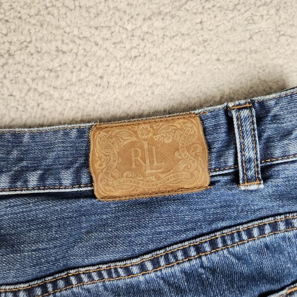 Ralph Lauren Jeans Co Premium Women's 12 Curvy Bootcut Blue Denim Pants - Picture 9 of 9